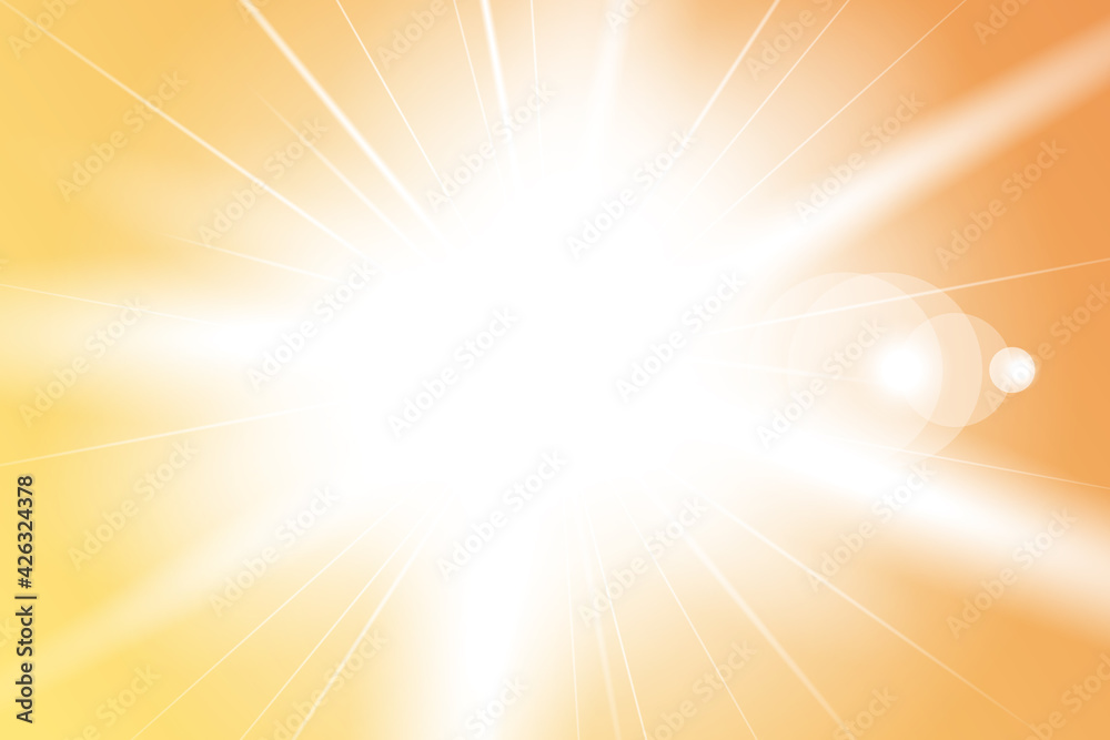 Vector illustration of sun rays background