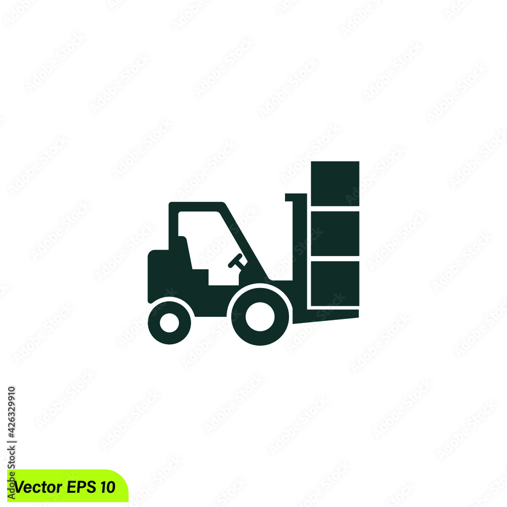 forklift icon vector design element forklift icon vector design element