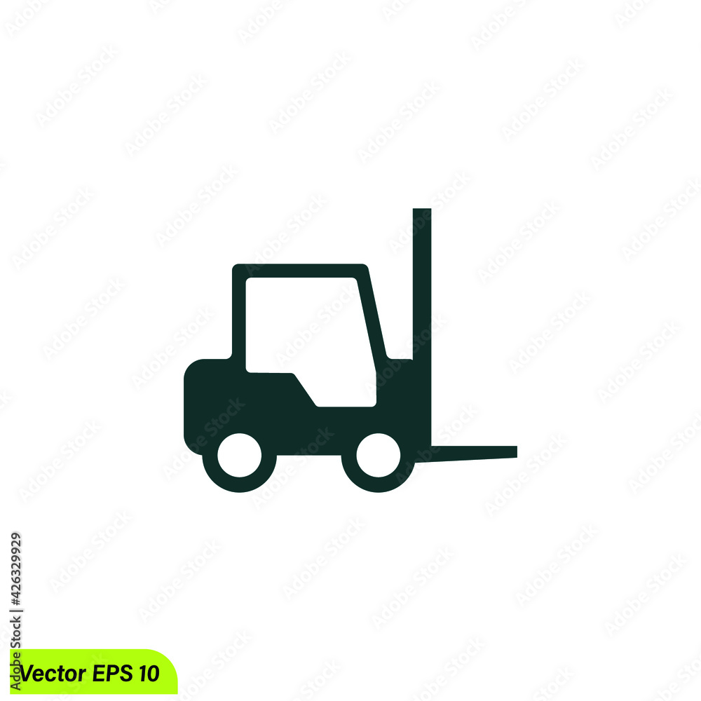 forklift icon vector design element