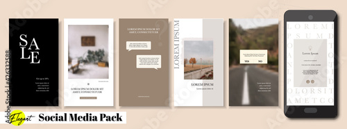 Social media banner. Vector cover. Layout for promotion. Design backgrounds web pack. Mockup for personal gold blog, luxury shop. Set of stories, sale post frame templates. style story bundle smm. a4