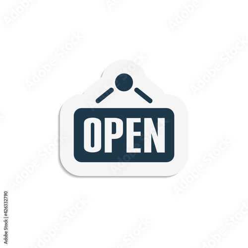 Open Sign - Sticker