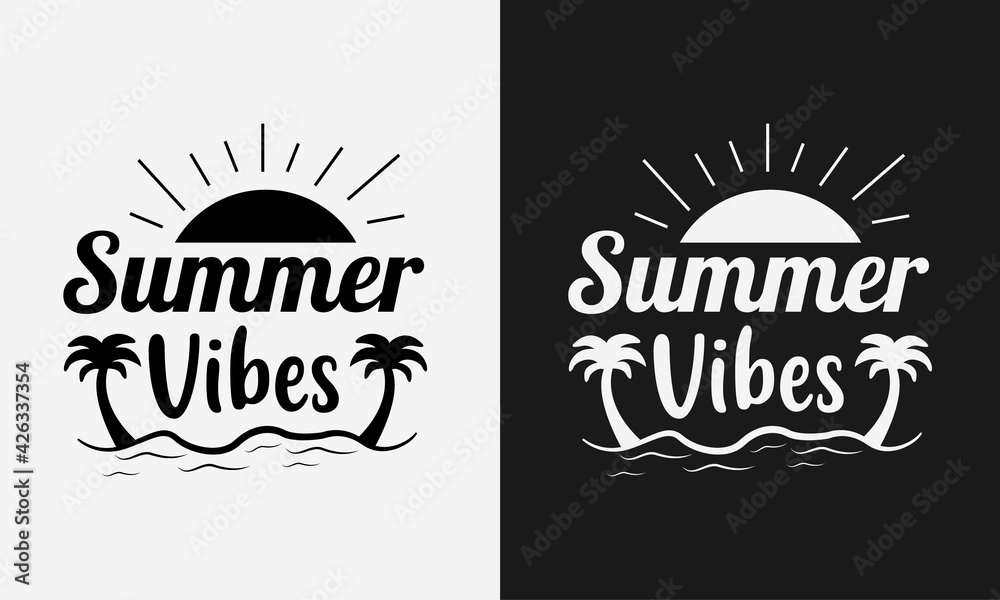 summer vibess, hello summer calligraphy, hand drawn lettering illustration vector summer vibess, hello summer calligraphy, hand drawn lettering illustration vector