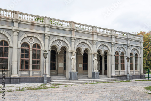 The streets of the abandoned uninhabitable city