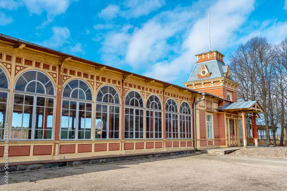 Former railway station. Haapsalu, Estonia