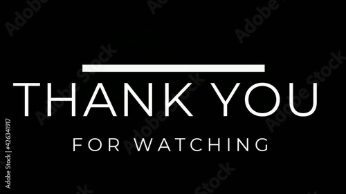 Thanks For Watching Intro  Template | Thank You Background | Thank You Motion Graphics | Abstract Thank You Template 
