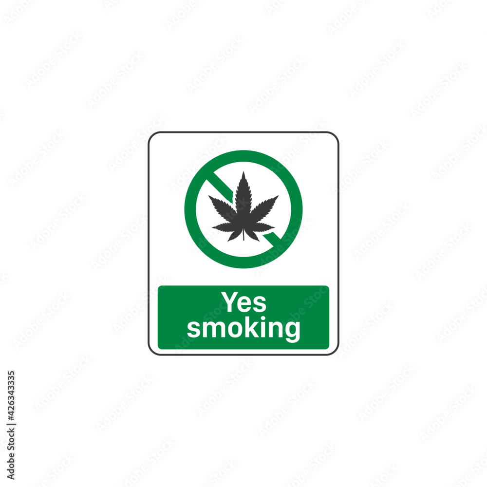 Smoking area icon isolated on white background. Legalize cannabis symbol modern, simple, vector, icon for website design, mobile app, ui. Vector Illustration Smoking area icon isolated on white background. Legalize cannabis symbol modern, simple, vector, icon for website design, mobile app, ui. Vector Illustration