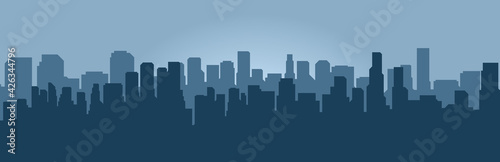 Simple city silhouette