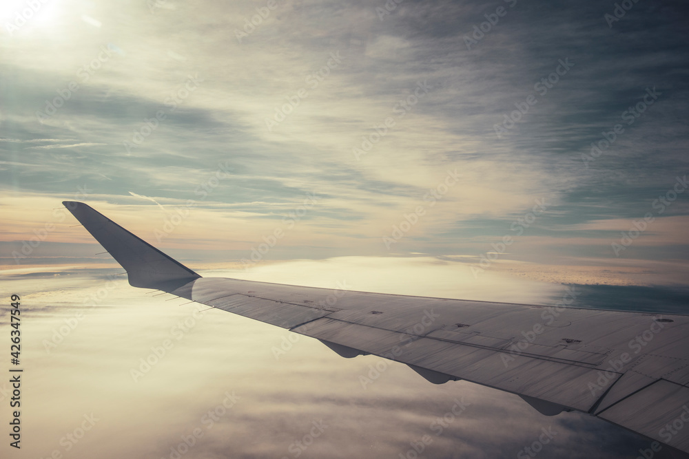 Obraz premium view from airplane window