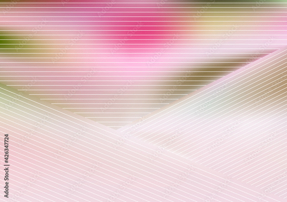Fototapeta Pink Green and White Diagonal Lines Background