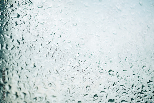  Glass with drops, grunge background