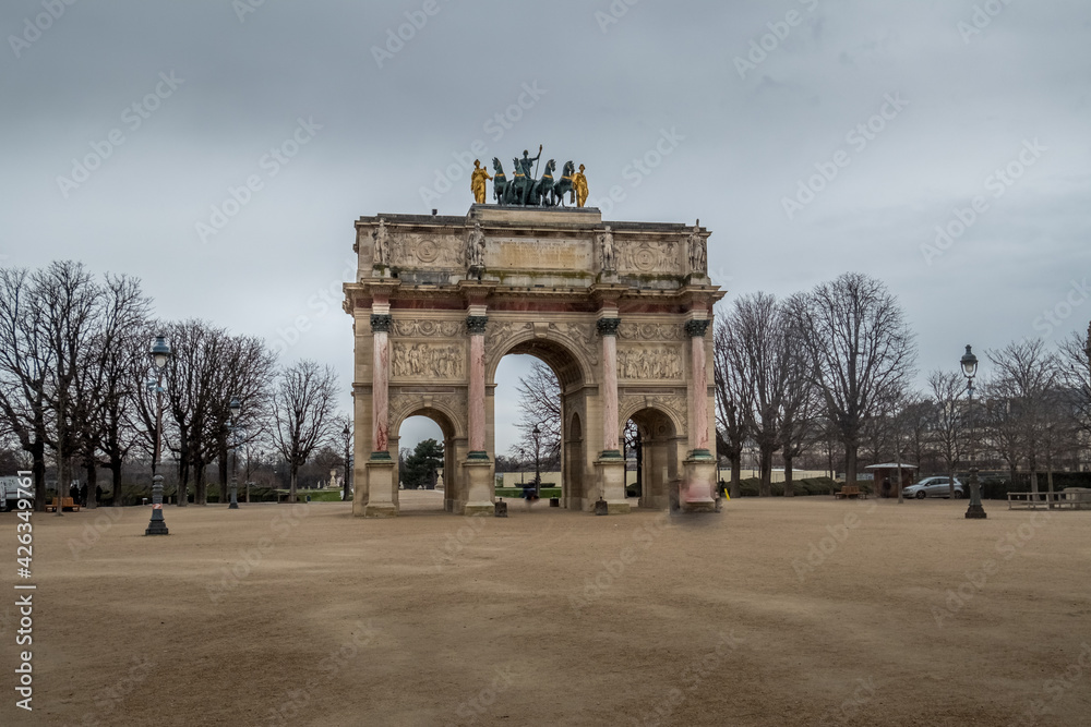 Small version of the Arc de Triomphe, France 