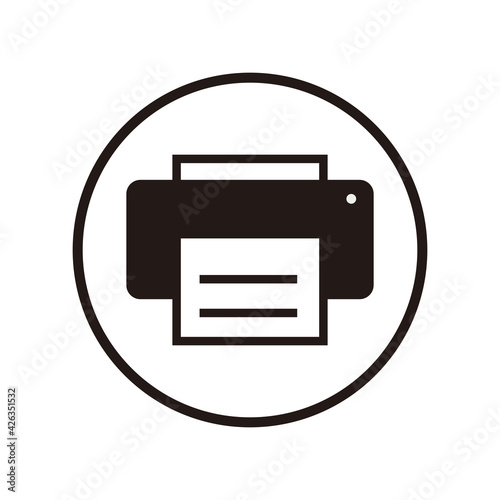 Printer icon - Print symbol - Print paper or document sign