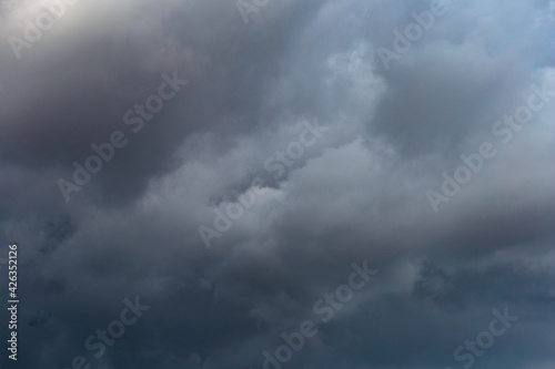 Dark storm clouds. Sky patterns background 2021.