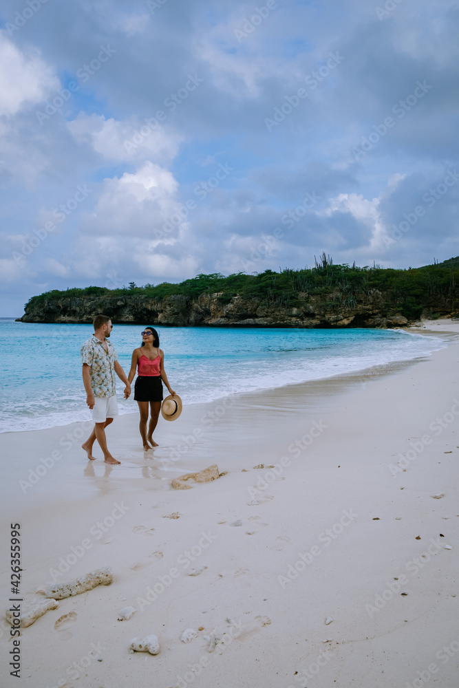 Grote Knip Beach Curacao, Island Beach Of Curacao In The Caribbean Men ...