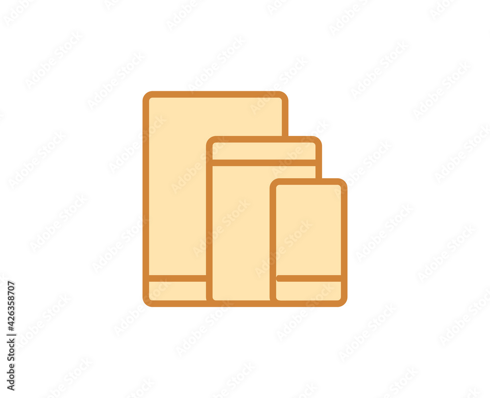 Line Electronic devices iicon isolated on white background. Outline symbol for website design, mobile application, ui. Electronics pictogram. Vector illustration, editorial stroсk. 