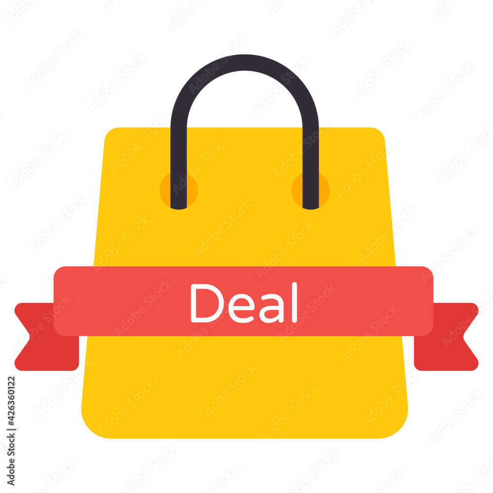 An icon design of shopping deal An icon design of shopping deal