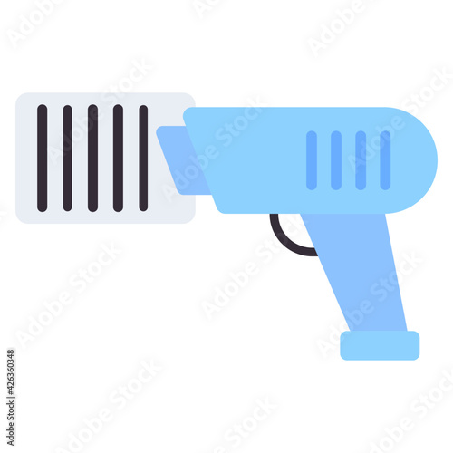 Editable design of barcode scanning icon