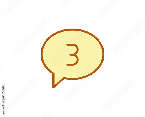 Message premium line icon. Simple high quality pictogram. Modern outline style icons. Stroke vector illustration on a white background. 