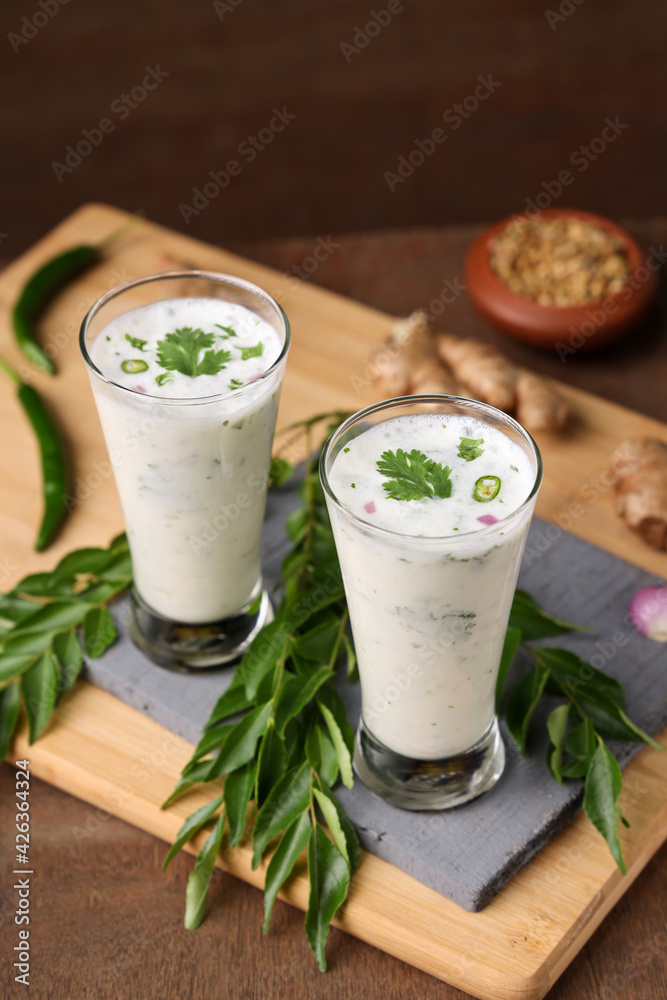 Spiced buttermilk , chaas , chaach , moru , sambharam , curd, lassi , yogurt, cool refreshing