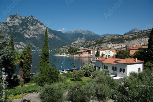 View of Torbole with Lake Garda; Italy; Dolomites 