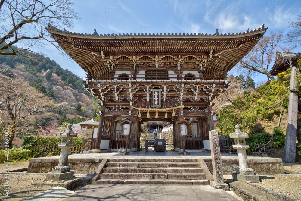 Obraz premium 善峯寺の楼門