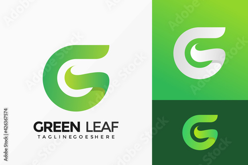 Letter G Green Leaf Colorful Logo Vector Design. Abstract emblem, designs concept, logos, logotype element for template.