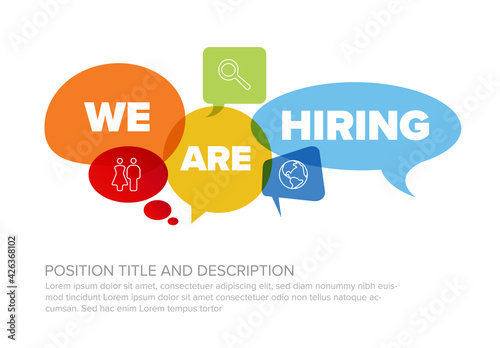 We are hiring minimalistic flyertemplate