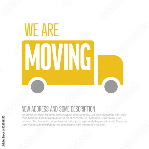 We are moving minimalistic flyertemplate