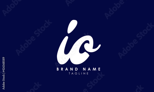 Alphabet letters Initials Monogram logo IO, OI, I and O