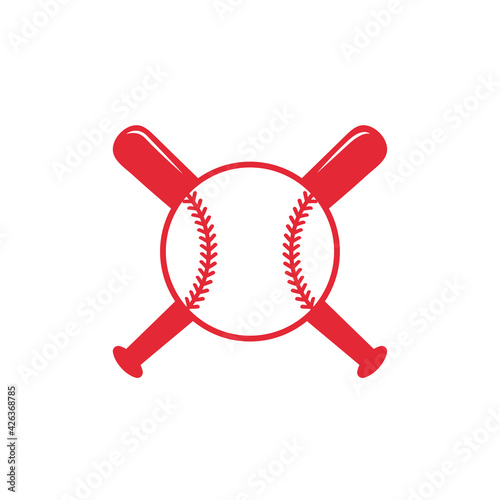 Vector sports monogram. Baseball ball text box Leave a place for the team name text.
