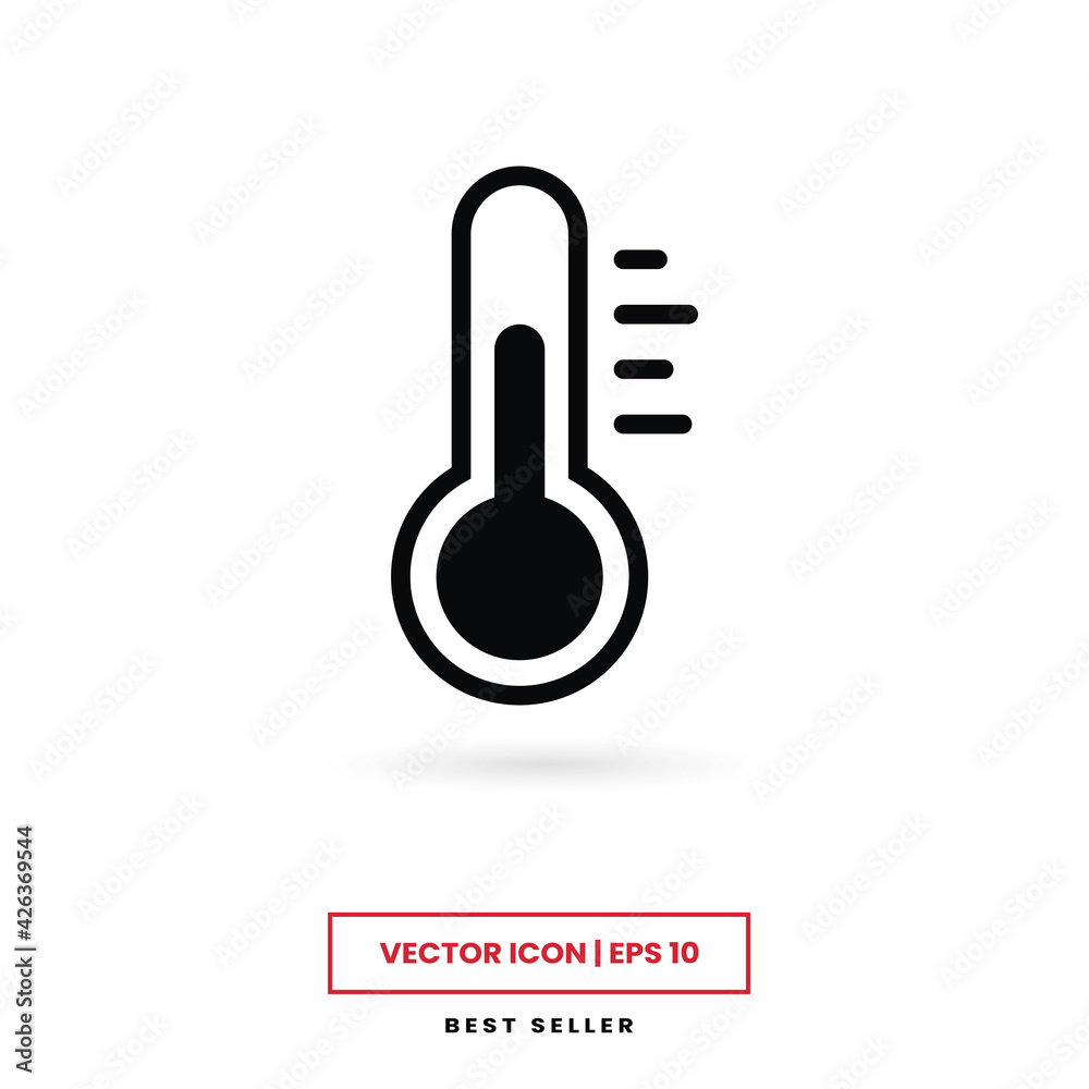 Thermometer icon vector. Temperature sign Thermometer icon vector. Temperature sign
