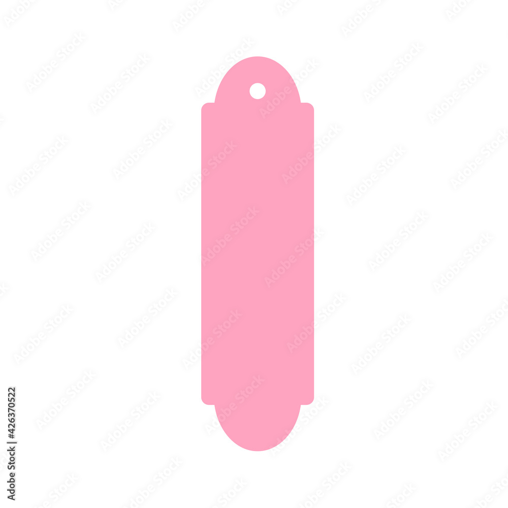Template design vector for paper bookmarks Isolated on white background Template design vector for paper bookmarks Isolated on white background