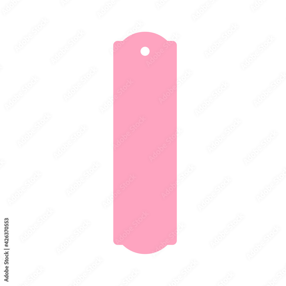 Template design vector for paper bookmarks Isolated on white background Template design vector for paper bookmarks Isolated on white background
