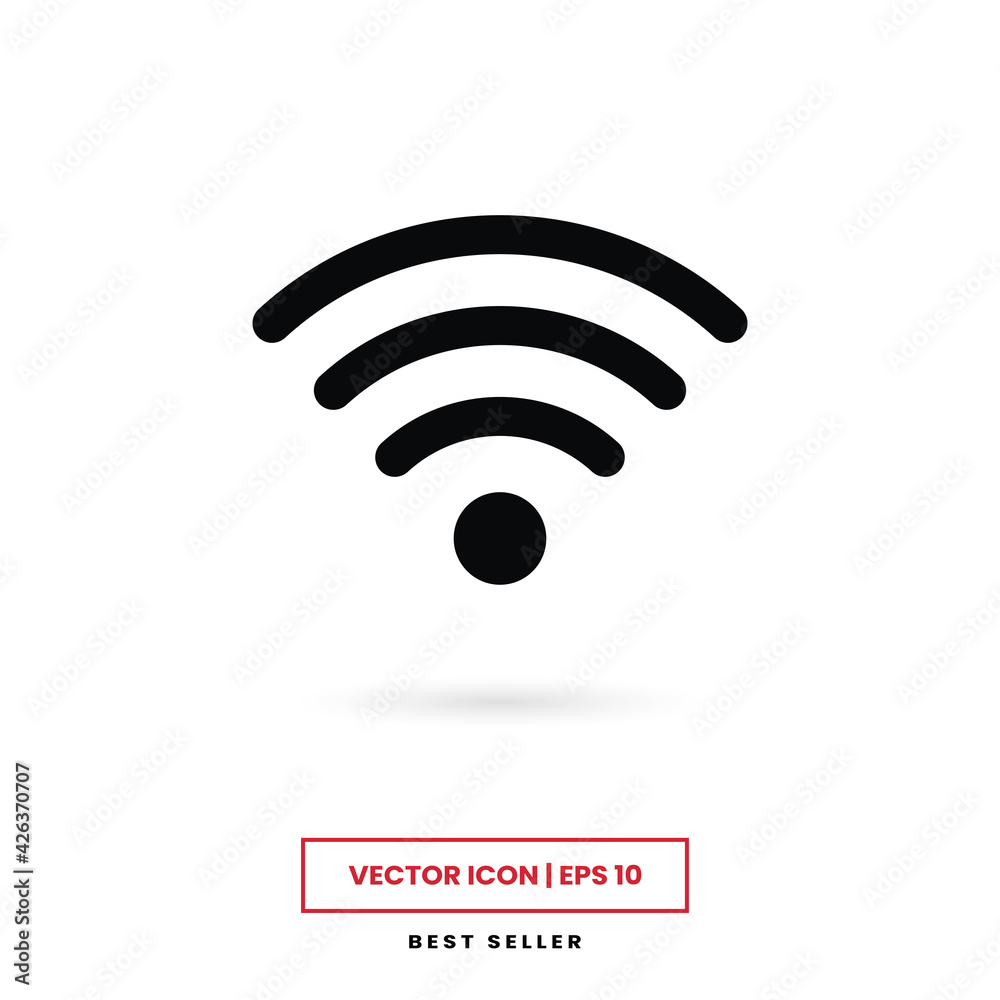 Wifi signal icon vector. Wireless sign, internet symbol. Wifi signal icon vector. Wireless sign, internet symbol.