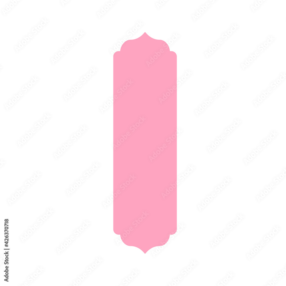 Template design vector for paper bookmarks Isolated on white background Template design vector for paper bookmarks Isolated on white background