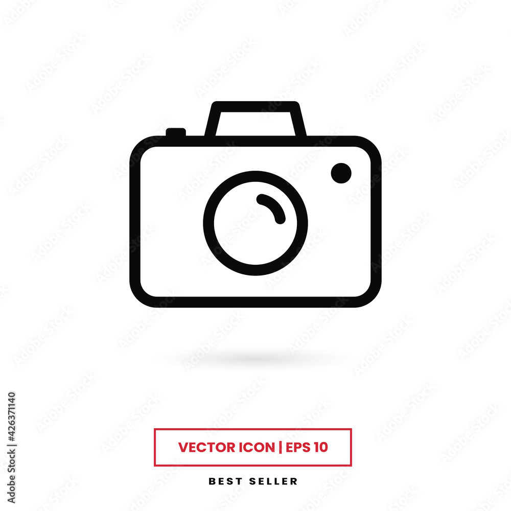 Camera icon vector. Photo camera sign Camera icon vector. Photo camera sign