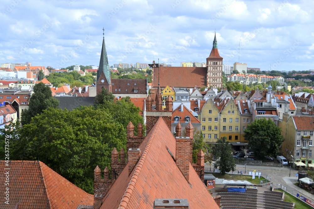 Obraz premium Olsztyn, miasto, zabytki, budowle, zwiedzanie, Mazury