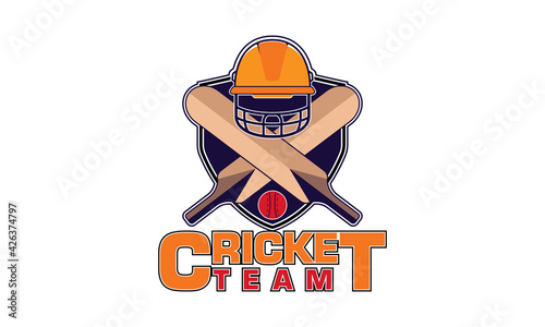 Cricket team logo. Creative cricket icon logo vector.