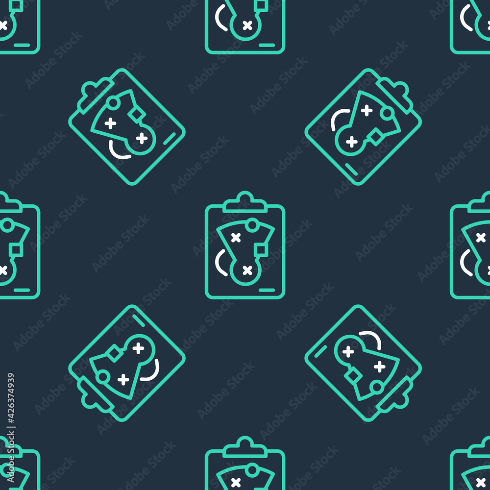 Line Planning strategy concept icon isolated seamless pattern on black background. Baseball cup formation and tactic. Vector Line Planning strategy concept icon isolated seamless pattern on black background. Baseball cup formation and tactic. Vector