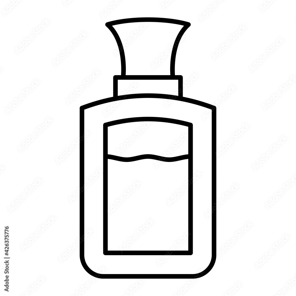 Vector Perfume Outline Icon Design Vector Perfume Outline Icon Design