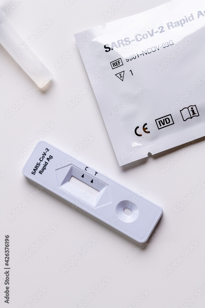 Sars Cov 2 rapid antigen test nasal kit. Self test. test at home. Corona, Covid 19. High quality photo Sars Cov 2 rapid antigen test nasal kit. Self test. test at home. Corona, Covid 19. High quality photo