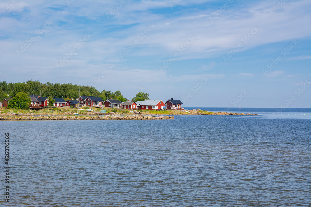 View of the Ohtakari island and Gulf of Bothnia, Lohtaja, Kokkola, Finland - obrazy, fototapety, plakaty 