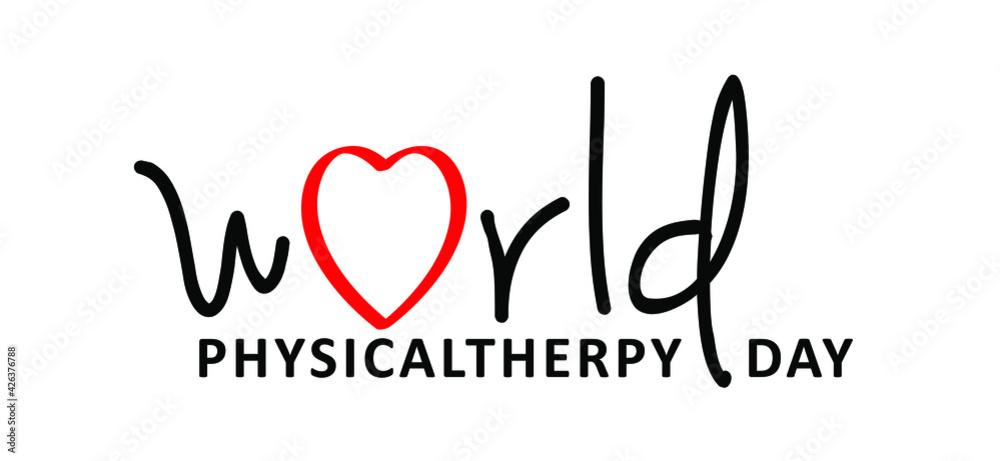 World physical therapy day. World PT day or physicaltherapy day. The day for physiotherapists from all over the world to raise awareness about the benefits of physical therapy. makes to keeping people World physical therapy day. World PT day or physicaltherapy day. The day for physiotherapists from all over the world to raise awareness about the benefits of physical therapy. makes to keeping people