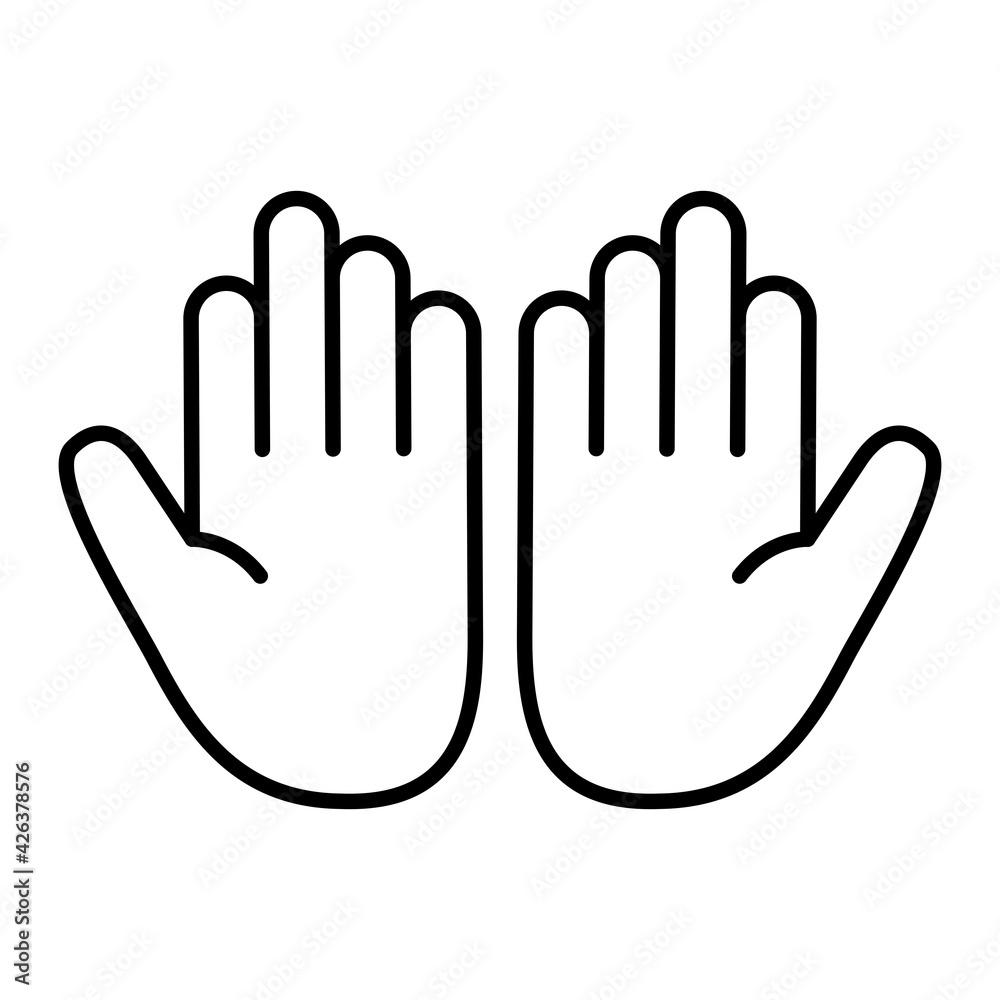 Vector Dua Outline Icon Design Vector Dua Outline Icon Design