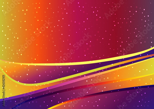 Red Yellow and Blue Gradient Background Vector