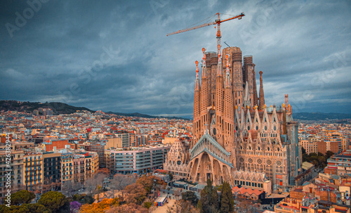 Sagrada Familia Antonio Gaudi Barcelona Spain, 2021