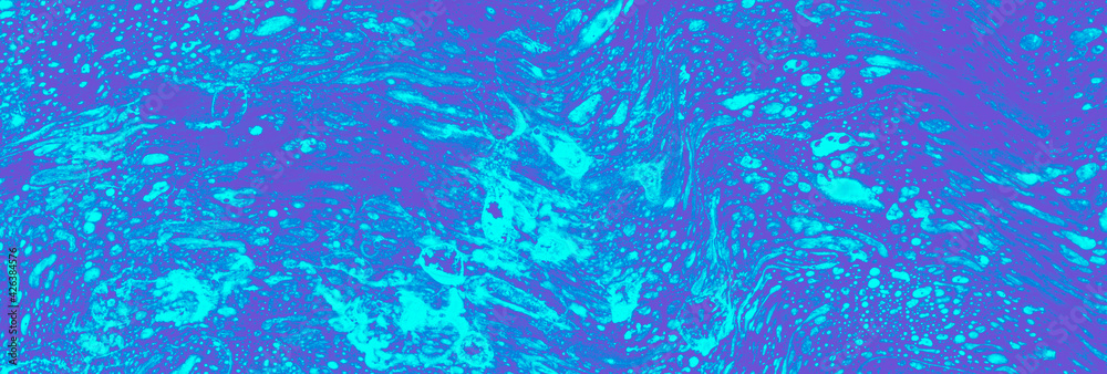 Abstract art background blue neon fluid paint hand drawn illustration Abstract art background blue neon fluid paint hand drawn illustration