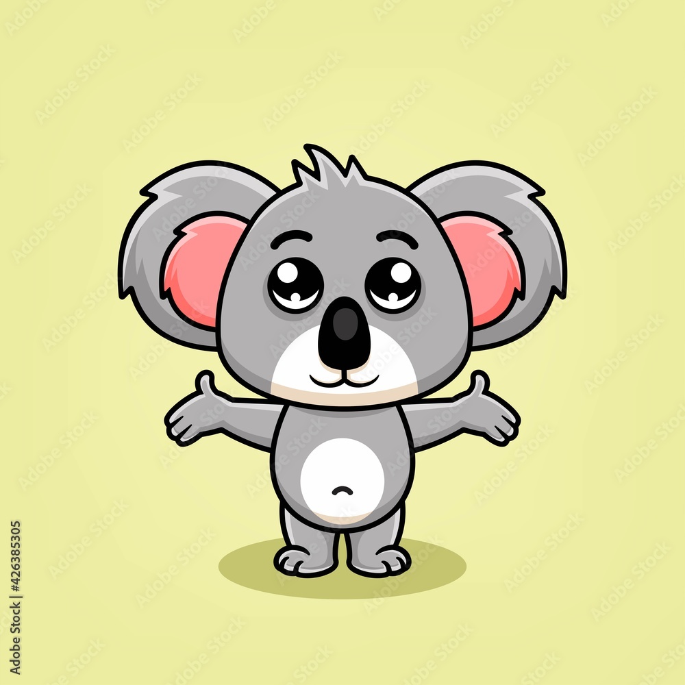 cute koala cartoon illustration cute koala cartoon illustration
