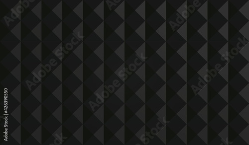 Pyramid shaped foam insulation. Sound studio panels, noise reduction, soundproofing, pattern vector background illustration
