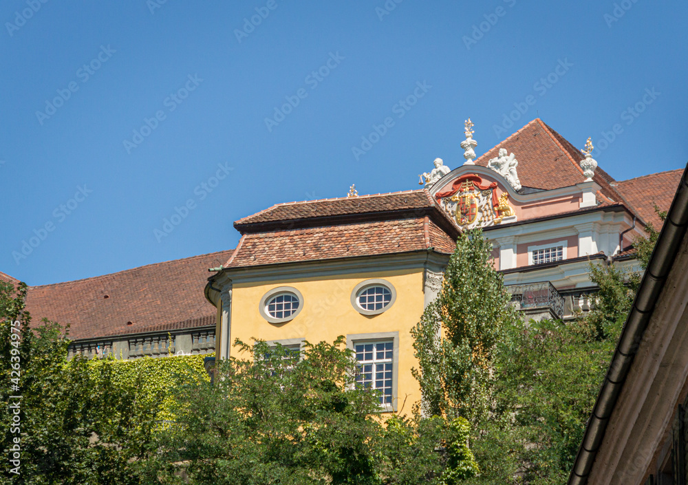 View of the New Palace at Meersburg, Germany